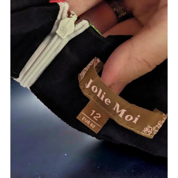 Jolie Moi Cherry Pinup Rockabilly Halter Dress - Picture 13 of 13